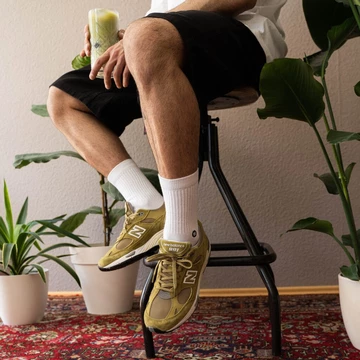 New Balance 991 Green White