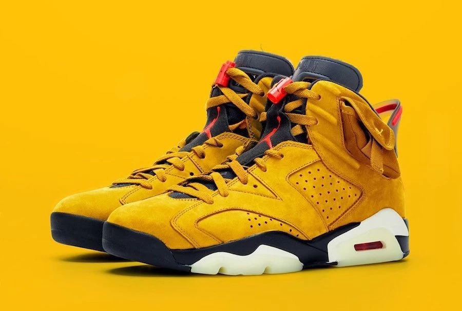 Travis Scott Jordan 6 Yellow spotted Dead Stock