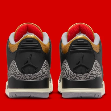 Jordan 3 Black Cement Gold