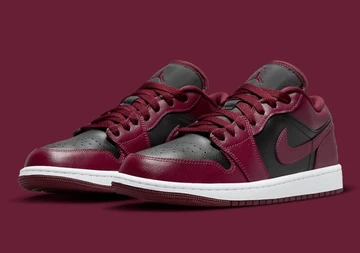 Jordan 1 Low Maroon Black
