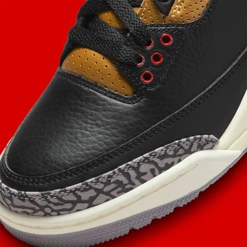 Jordan 3 Black Cement Gold