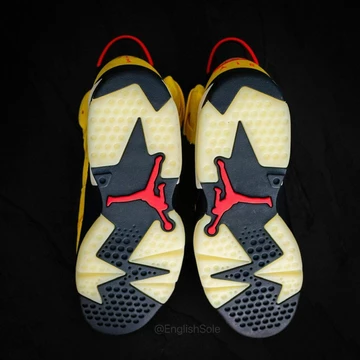 Travis Scott Cactus Jack Jordan 6 Yellow - Sohle