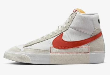Nike Blazer Mid Remastered White Habanero Red