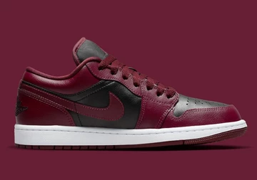 Jordan 1 Low Maroon Black