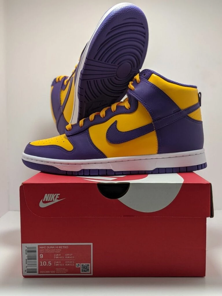 Dunk High Lakers DD1399-500 | Dead Stock display picture 3