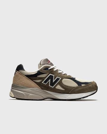 New Balance 990v3 Olive White