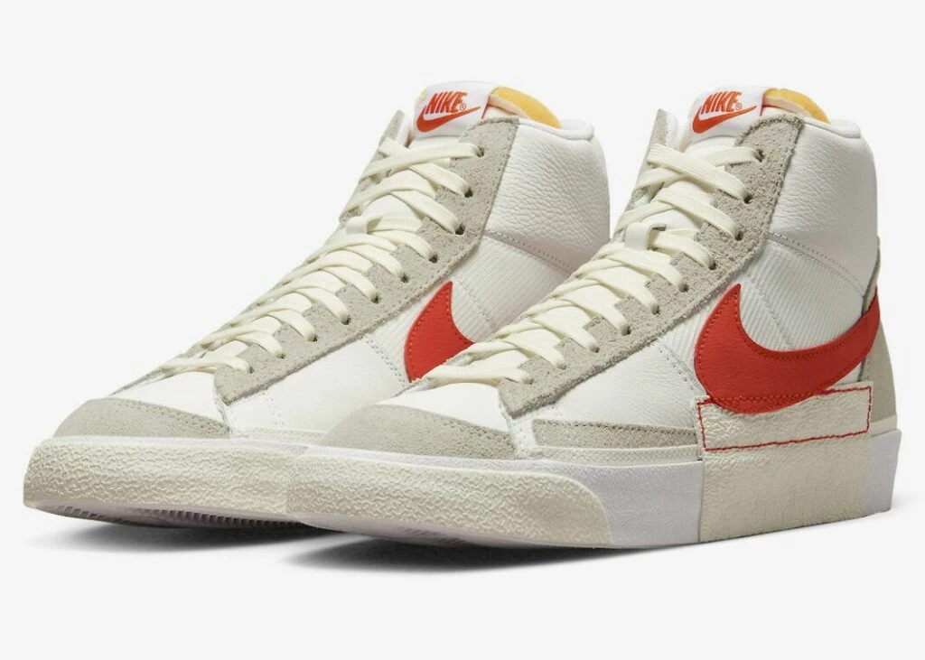 Nike Blazer Mid Remastered White Habanero Red Dead Stock