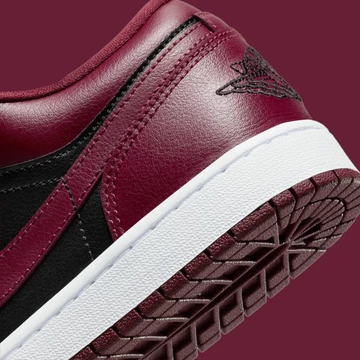 Jordan 1 Low Maroon Black
