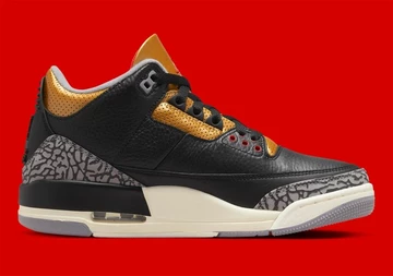 Jordan 3 Black Cement Gold
