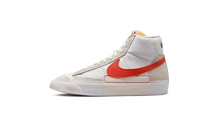 Nike Blazer Mid Remastered White Habanero Red