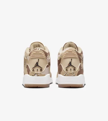 Air Jordan 3 Desert Camo von hinten