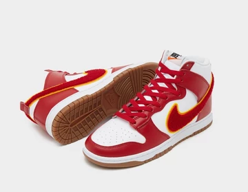 Dunk High Chenille Swoosh Gym Red