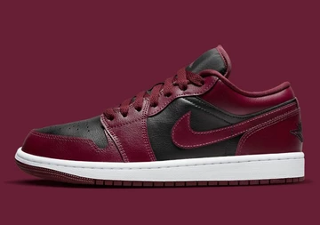 Jordan 1 Low Maroon Black
