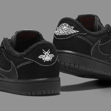 Travis Scott Jordan 1 Low Black Phantom Pre School