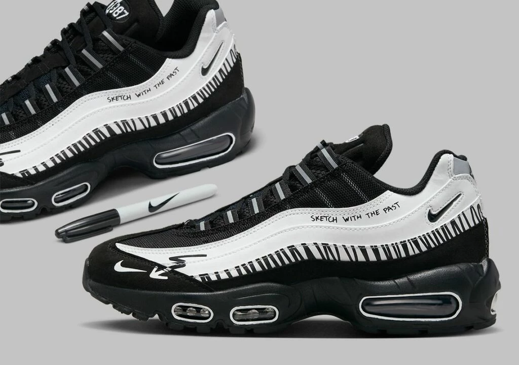 Air max 95 black and white online