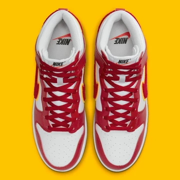 Dunk High Chenille Swoosh Gym Red