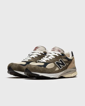 New Balance 990v3 Olive White
