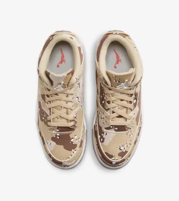 Air Jordan 3 Desert Camo von oben