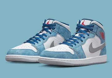 Jordan 1 Mid French Blue