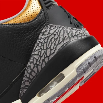 Jordan 3 Black Cement Gold