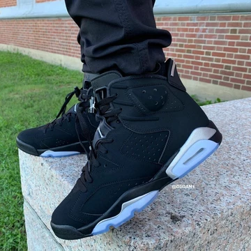 Nike Air Jordan 6 black chrome Metallic Silver
