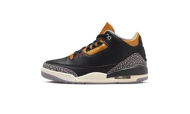 Jordan 3 Black Cement Gold