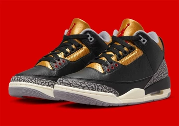 Jordan 3 Black Cement Gold