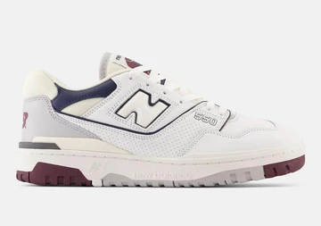 New Balance 550 White Burgundy
