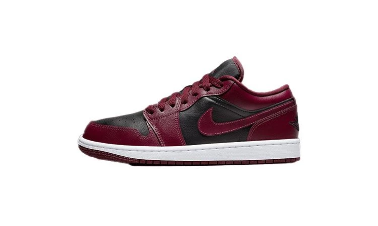 Jordan 1 Low Maroon Black