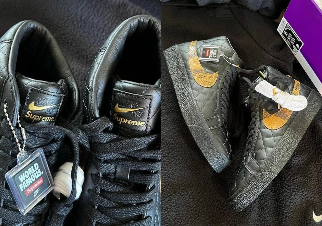 Supreme Nike SB Blazer Black DV5078 001 Dead Stock