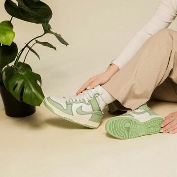 Dunk High Green Denim