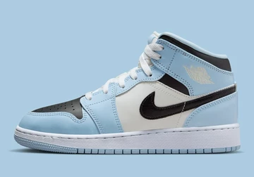 Jordan 1 Mid Ice Blue Sail