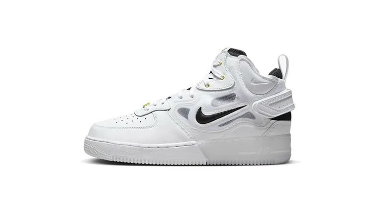 Air Force 1 Mid React White Black Dead Stock