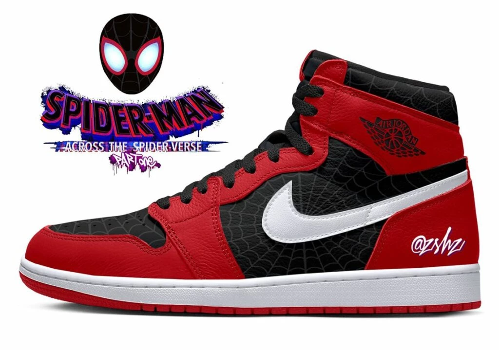 Nike Air Jordan 1 High Spiderman first leak Dead Stock