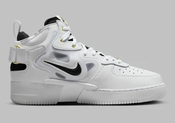 Air Force 1 Mid React White Black