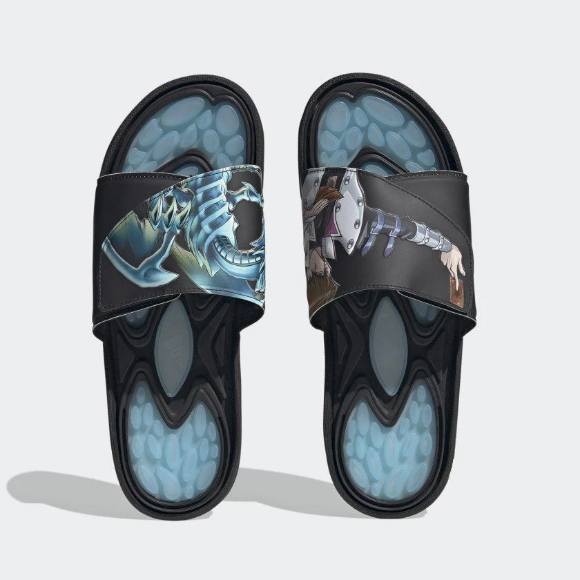 REPTOSSAGE SLIDE★adidas★ユニセックス★追跡付き Adidas REPTOSSAGE YU-GI-OH! SLIDES HQ4276 Size 14.5 New Blue