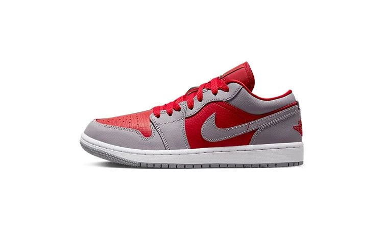 Jordan 1 Low Split Red Cement Grey