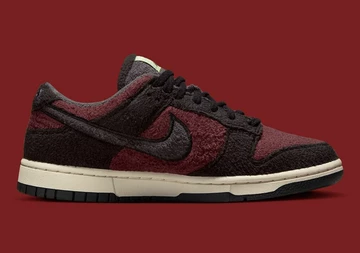 Dunk Low Fleece Burgundy Crush