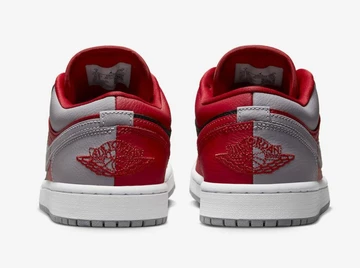 Jordan 1 Low Split Red Cement Grey