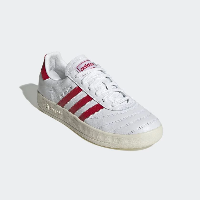 adidas gazelle silver green womens adidas Samba Bayern Munich Indoor Shoes (Off White/Maroon/Gold Metalli main image 1