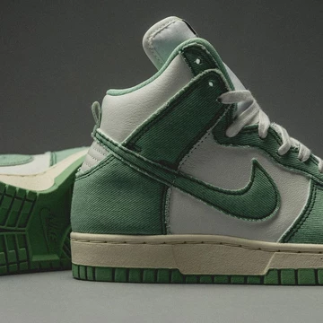 Dunk High Green Denim
