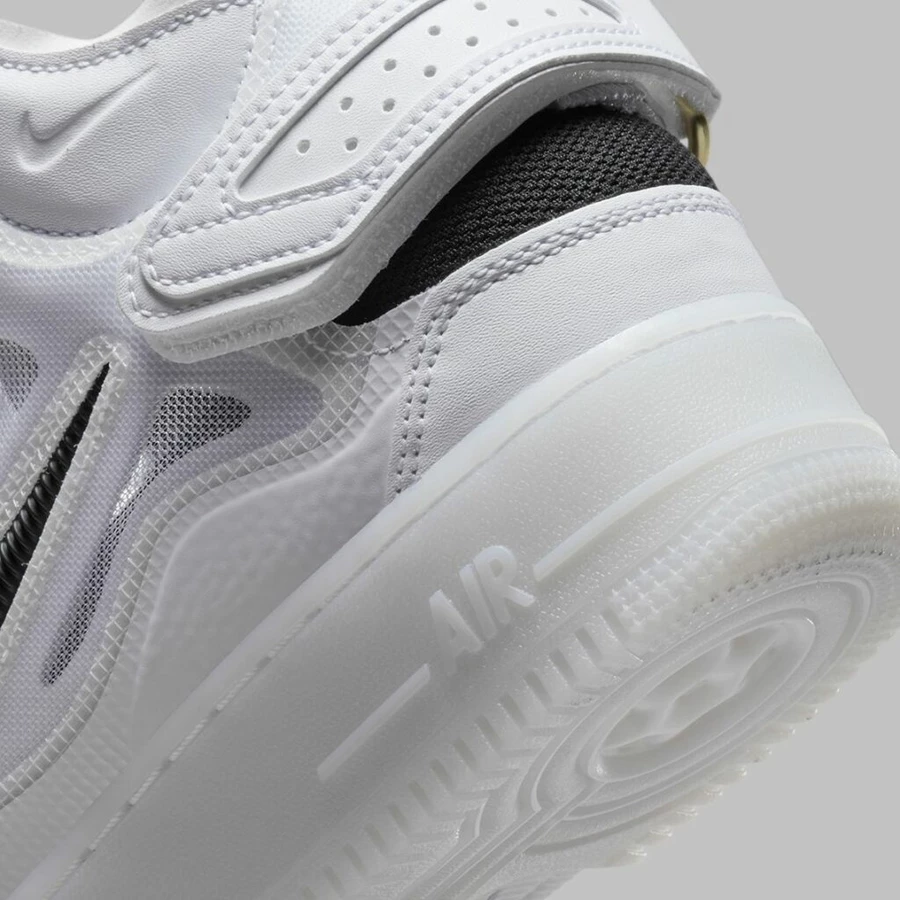 Air Force Mid React White Black Dead Stock