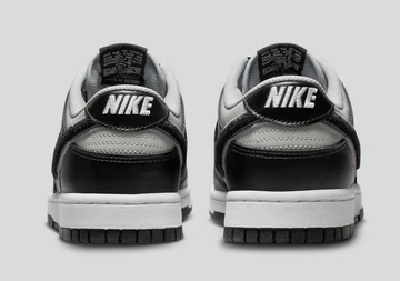 Dunk Low Chenille Swoosh Black Grey