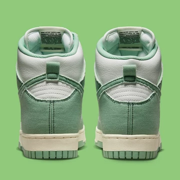Dunk High Green Denim