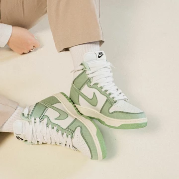 Dunk High Green Denim