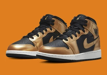 Jordan 1 Mid Metallic Gold