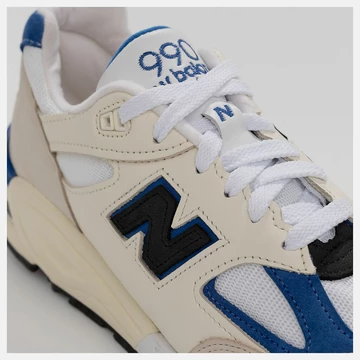 New Balance 990v2 White Blue
