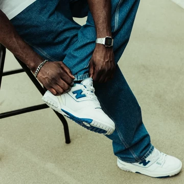 New Balance 550 Blue Groove - on feet