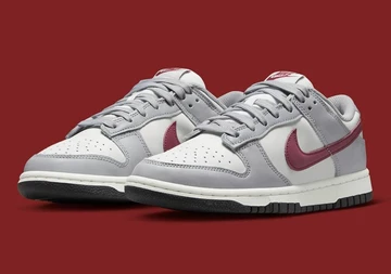 Dunk Low Burgundy Grey White