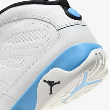 Jordan 9 Powder Blue Detail Ferse